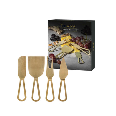 4 Piece Gold Orson Cheese Knife Set
